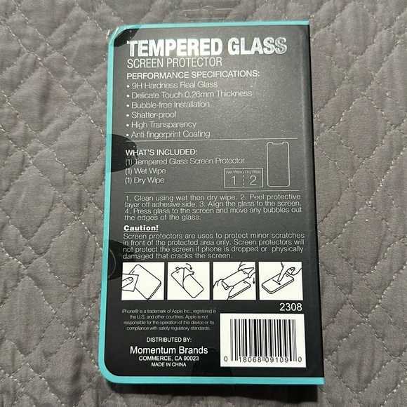 BRAND NEW TEMPERED GLASS SCREEN PROTECTOR FOR iPhone 12 & iPhone 12 PRO - Picture 2 of 2